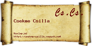 Csekme Csilla névjegykártya